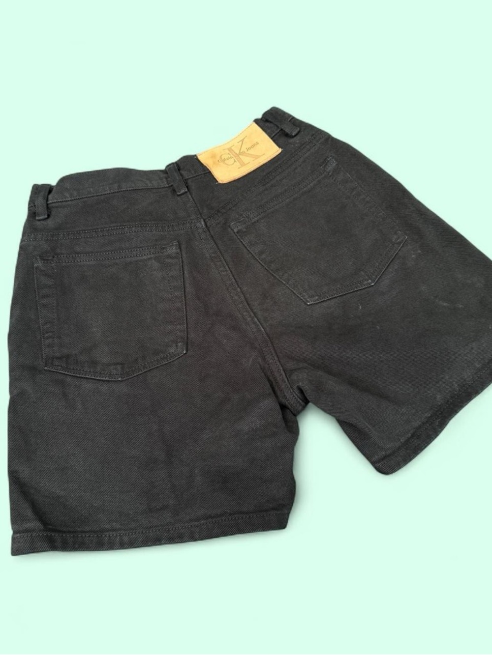 Vintage Calvin Klein Black High-Waist Women's Shorts